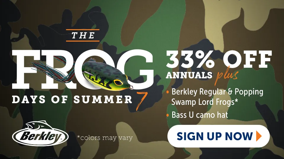 Bass University Annual Frog Membership Special