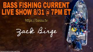 Bass Fishing in Current with Zack Birge - September 2021